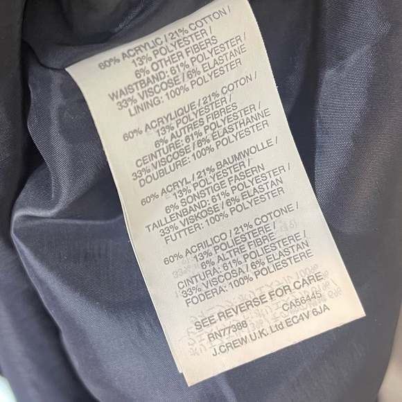 J. Crew Womens Multicolor Tweed Fringed Raw Hem Mini Skirt SIze 10 Back Zip - Picture 10 of 11